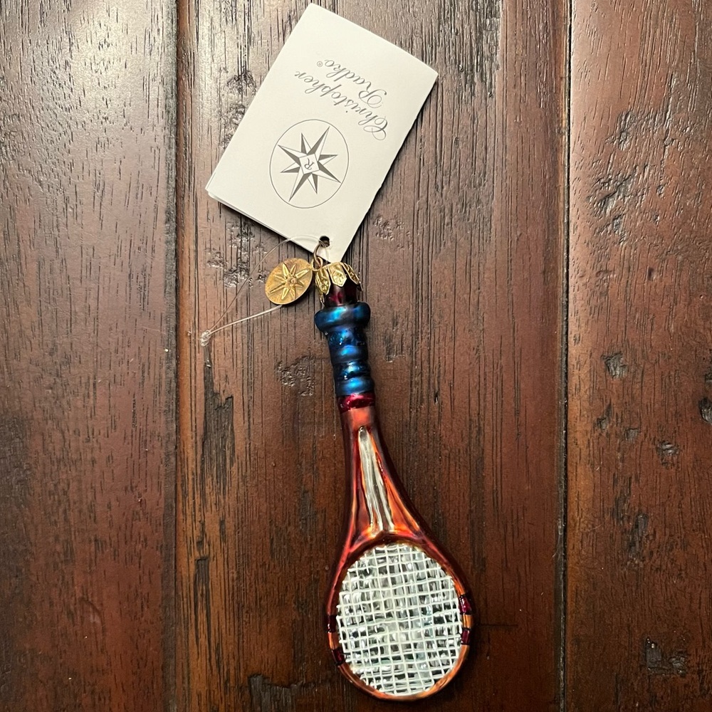 Christopher Radko Tennis Racquet Ornament 2000